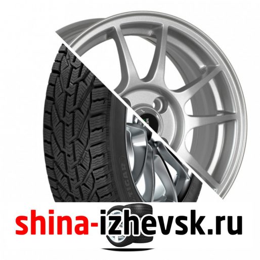 Колесо в сборе Tigar Winter 185/60 R15 T 88 + Megami MGM-5 6xR15 4×100 ET40 DIA60.1 Серебристый в Ижевске